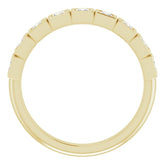 14K Yellow 1/2 CTW Natural Diamond Anniversary Band